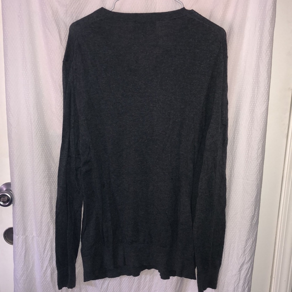 Banana Republic Gray Luxe Sweater Collection in size Large V-neck lightweight - Picture 6 of 6